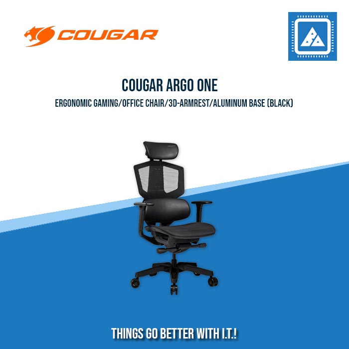 COUGAR ARGO ONE ERGONOMIC GAMING/OFFICE CHAIR/3D-ARMREST/ALUMINUM BASE (BLACK/BLACK ORANGE)) COUGAR ARGO ONE ERGONOMIC GAMING/OFFICE CHAIR/3D-ARMREST/ALUMINUM BASE (BLACK/BLACK ORANGE))